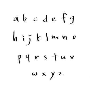 vektör yazı tipleri / el yazısı kaligrafi 