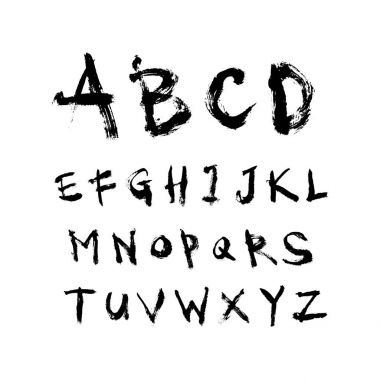 vektör yazı tipleri / el yazısı kaligrafi 