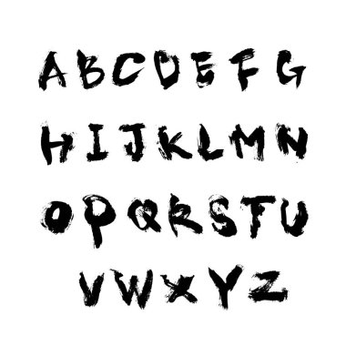 vektör yazı tipleri / el yazısı kaligrafi 