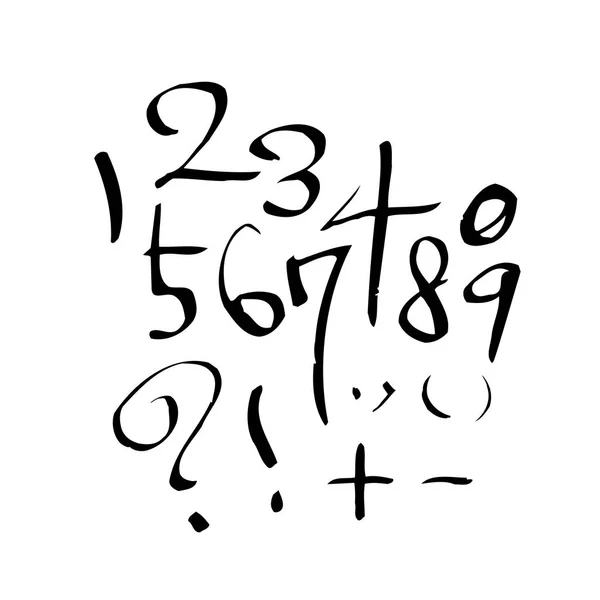 ベクトルフォント 手書き文字 — ストックベクタ