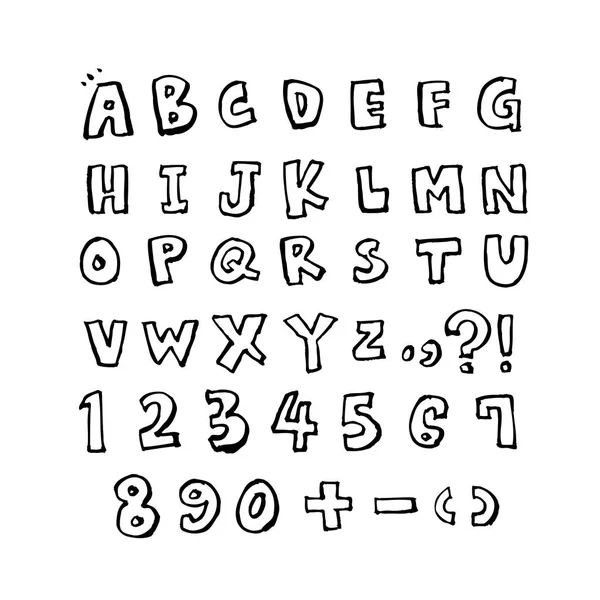Διανυσματικές Γραμματοσειρές Χειρόγραφη Καλλιγραφία — Διανυσματικό Αρχείο