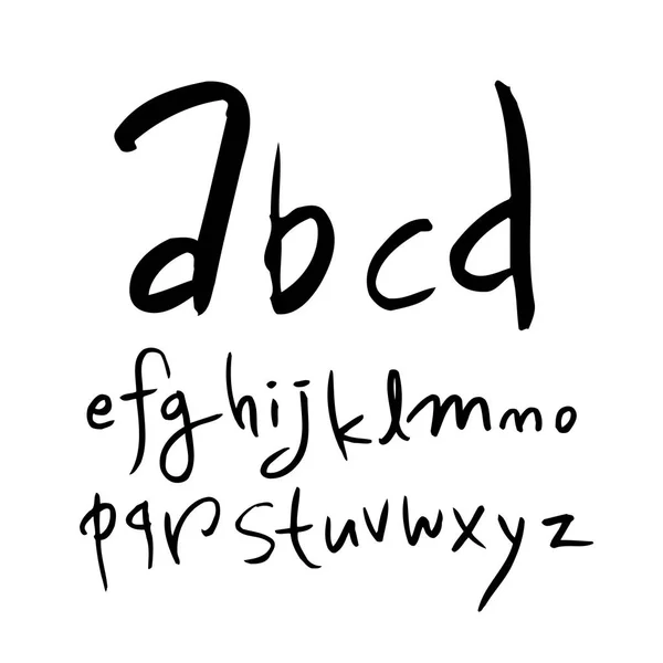 Vectorlettertypen Handgeschreven Kalligrafie — Stockvector