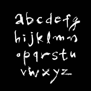 vektör yazı tipleri / el yazısı kaligrafi 