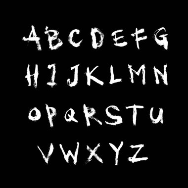 vektör yazı tipleri / el yazısı kaligrafi 