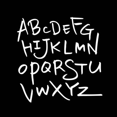 vektör yazı tipleri / el yazısı kaligrafi 