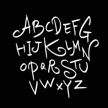 vektör yazı tipleri / el yazısı kaligrafi 