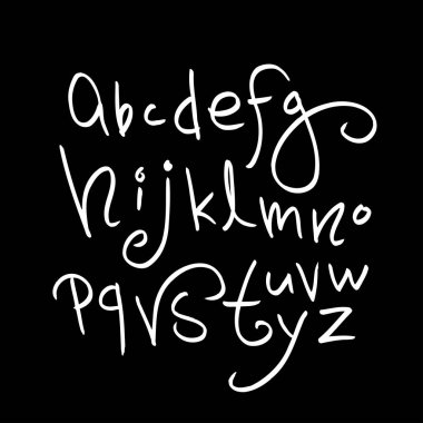 vektör yazı tipleri / el yazısı kaligrafi 