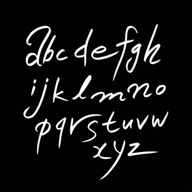 vektör yazı tipleri / el yazısı kaligrafi 