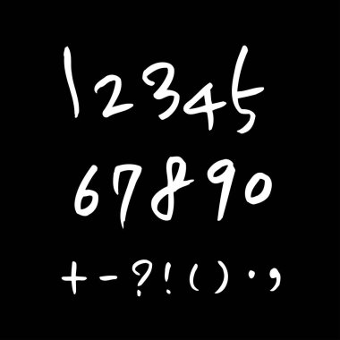 vektör yazı tipleri / el yazısı kaligrafi 