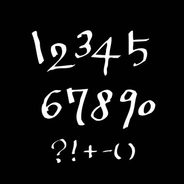 vektör yazı tipleri / el yazısı kaligrafi 