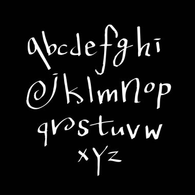 vektör yazı tipleri / el yazısı kaligrafi 