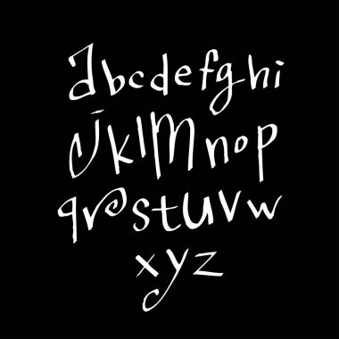 vektör yazı tipleri / el yazısı kaligrafi 