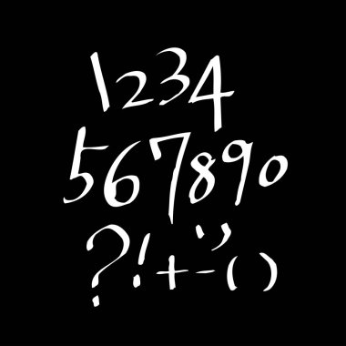 vektör yazı tipleri / el yazısı kaligrafi 