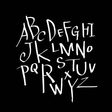 vektör yazı tipleri / el yazısı kaligrafi 