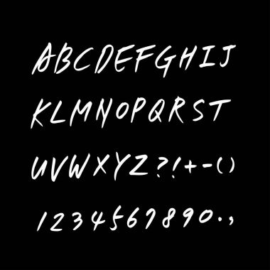 vektör yazı tipleri / el yazısı kaligrafi 