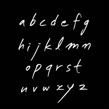 vektör yazı tipleri / el yazısı kaligrafi 