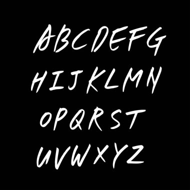 vektör yazı tipleri / el yazısı kaligrafi