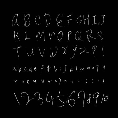 vektör yazı tipleri / el yazısı kaligrafi