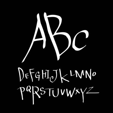 vektör yazı tipleri / el yazısı kaligrafi