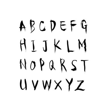 vektör yazı tipleri / el yazısı kaligrafi