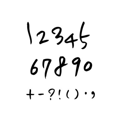 vektör yazı tipleri / el yazısı kaligrafi