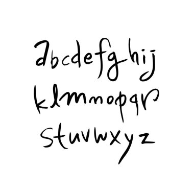 vektör yazı tipleri / el yazısı kaligrafi