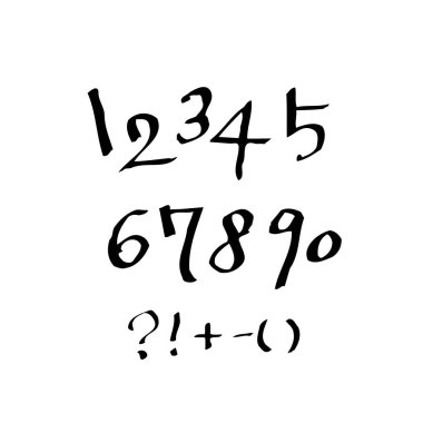 vektör yazı tipleri / el yazısı kaligrafi