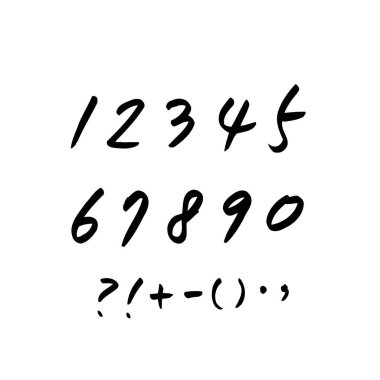 vektör yazı tipleri / el yazısı kaligrafi