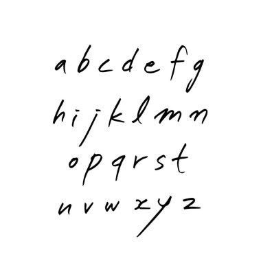 vektör yazı tipleri / el yazısı kaligrafi