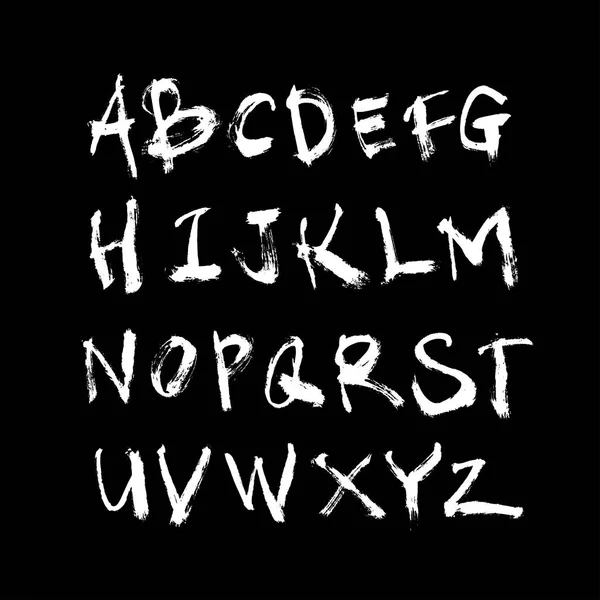 Vectorlettertypen Handgeschreven Kalligrafie — Stockvector