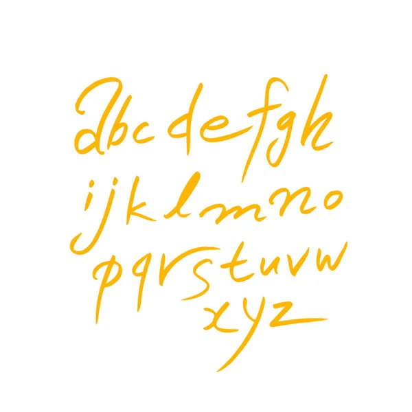 Vectorlettertypen Handgeschreven Kalligrafie — Stockvector