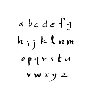 vektör yazı tipleri / el yazısı kaligrafi