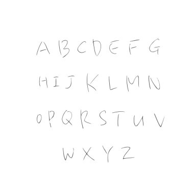 vektör yazı tipleri / el yazısı kaligrafi