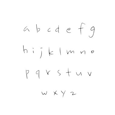 vektör yazı tipleri / el yazısı kaligrafi