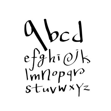 vektör yazı tipleri / el yazısı kaligrafi
