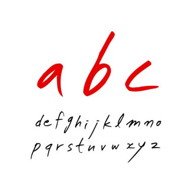 vektör yazı tipleri / el yazısı kaligrafi