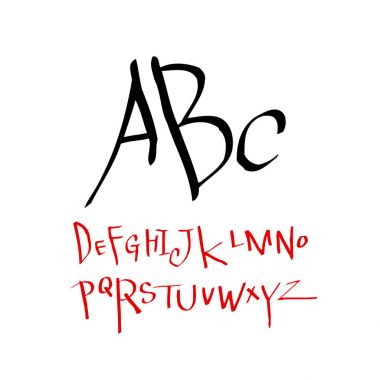 vektör yazı tipleri / el yazısı kaligrafi