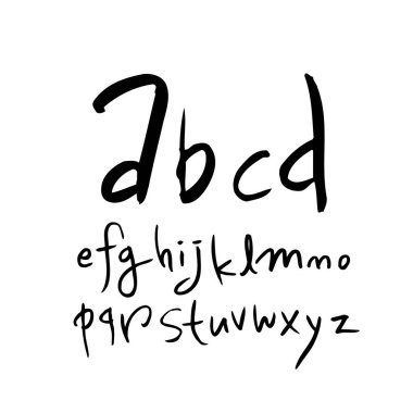 vektör yazı tipleri / el yazısı kaligrafi