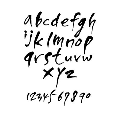 vektör yazı tipleri / el yazısı kaligrafi 