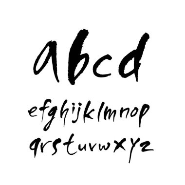 vektör yazı tipleri / el yazısı kaligrafi 