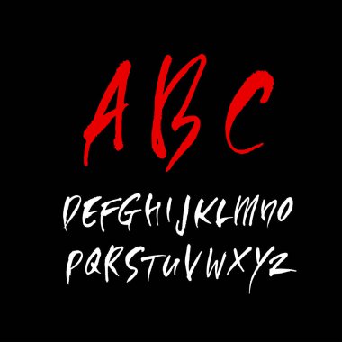 vektör yazı tipleri / el yazısı kaligrafi 