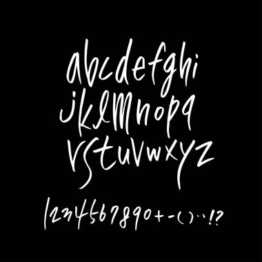 vektör yazı tipleri / el yazısı kaligrafi 