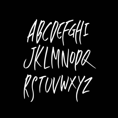 vektör yazı tipleri / el yazısı kaligrafi 