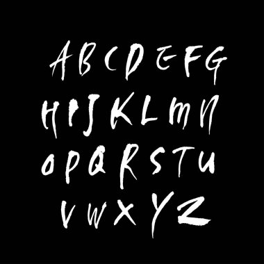 vektör yazı tipleri / el yazısı kaligrafi 