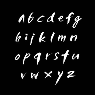 vektör yazı tipleri / el yazısı kaligrafi 