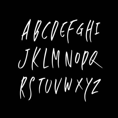 vektör yazı tipleri / el yazısı kaligrafi 