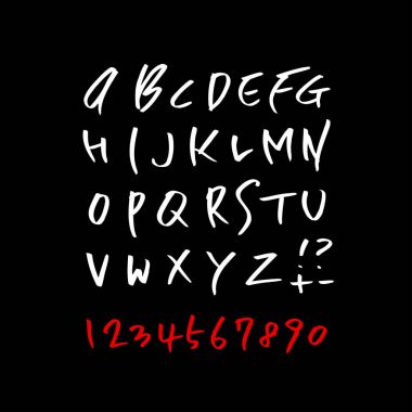 vektör yazı tipleri / el yazısı kaligrafi 