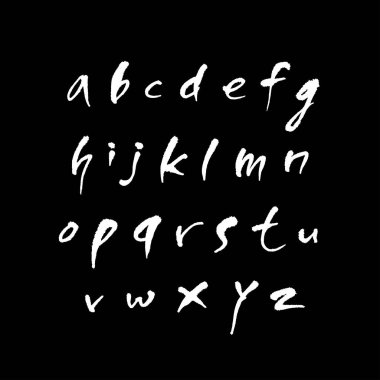 vektör yazı tipleri / el yazısı kaligrafi 