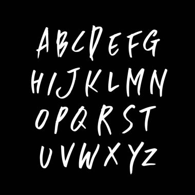 vektör yazı tipleri / el yazısı kaligrafi 