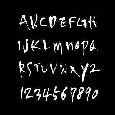 vektör yazı tipleri / el yazısı kaligrafi 